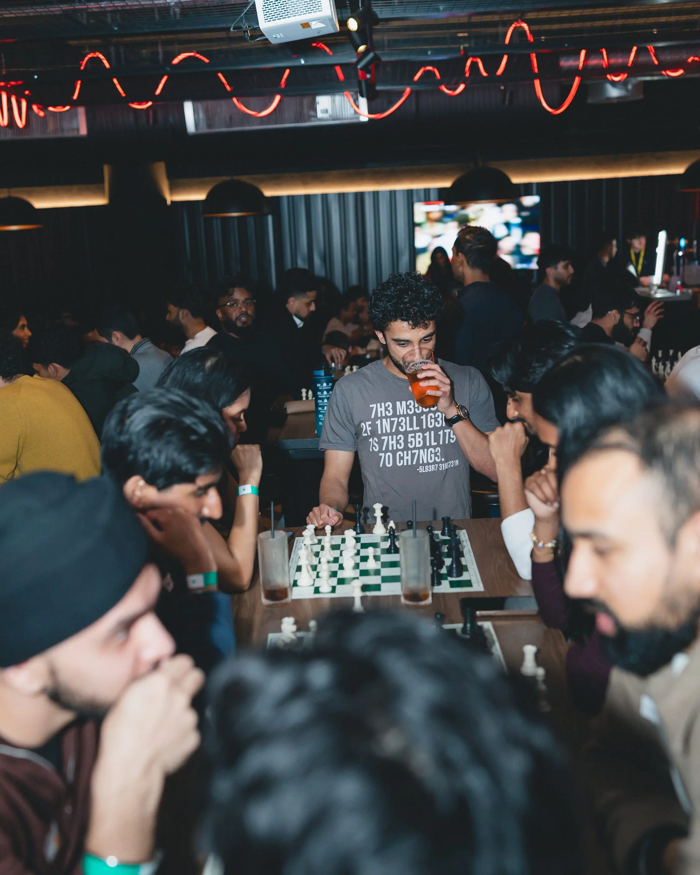 A sell-out BACA Chess social with every table full